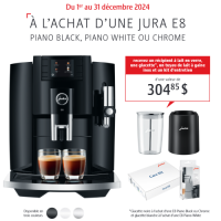 Jura E8 Chrome + Ensemble-cadeau Gratuit